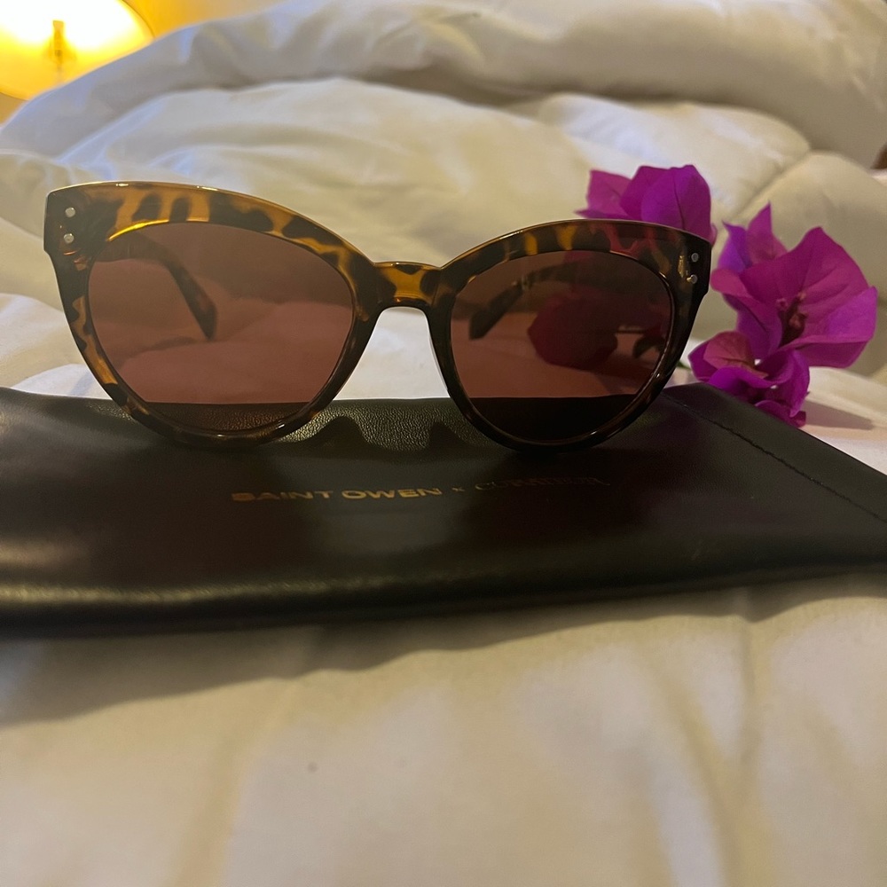 ***Sold**Brand New Saint Owen x CURATEUR WYLDE Tortoise Shell Sunglasses - Picture 4 of 9